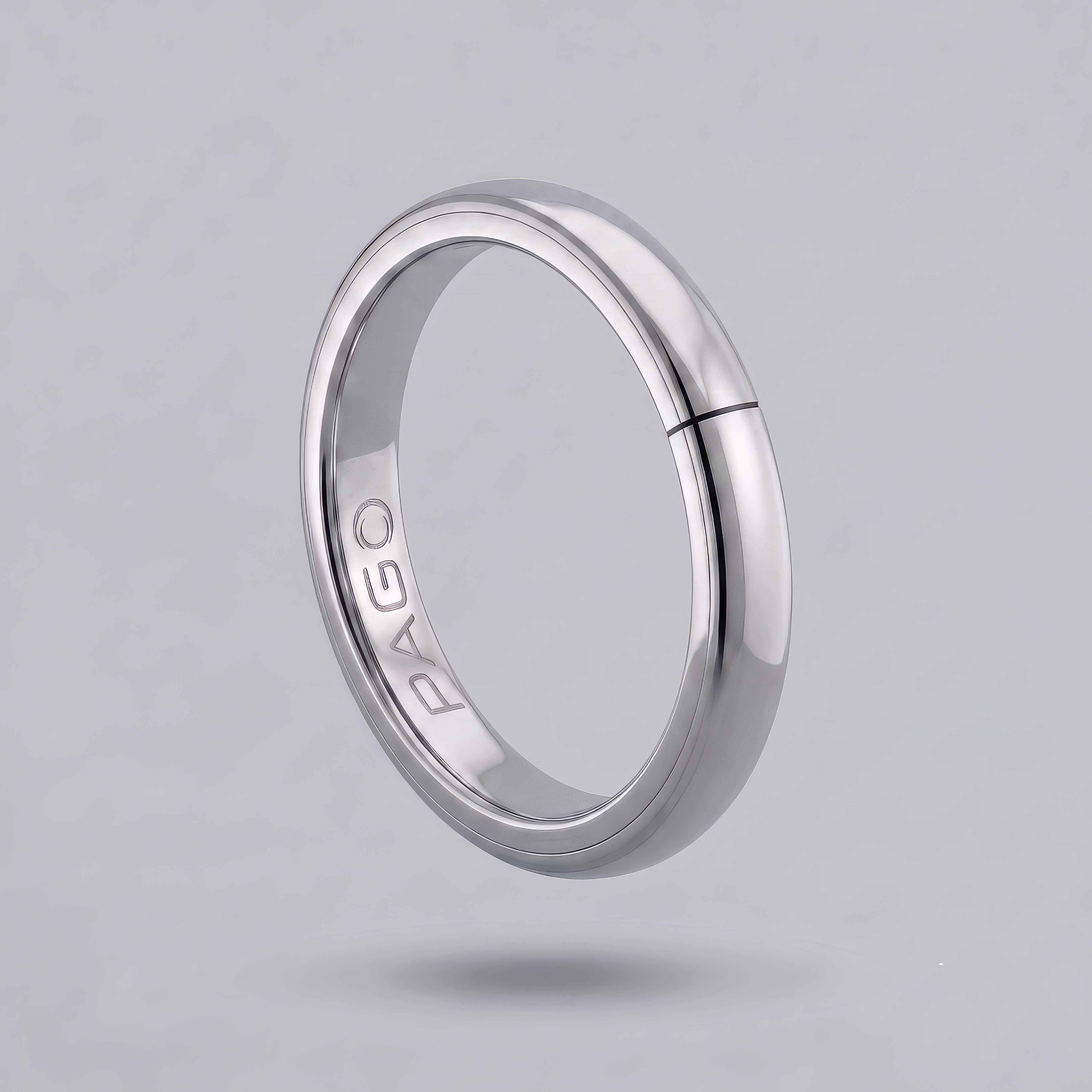 Ultra Slim Shiny Silver PAGO